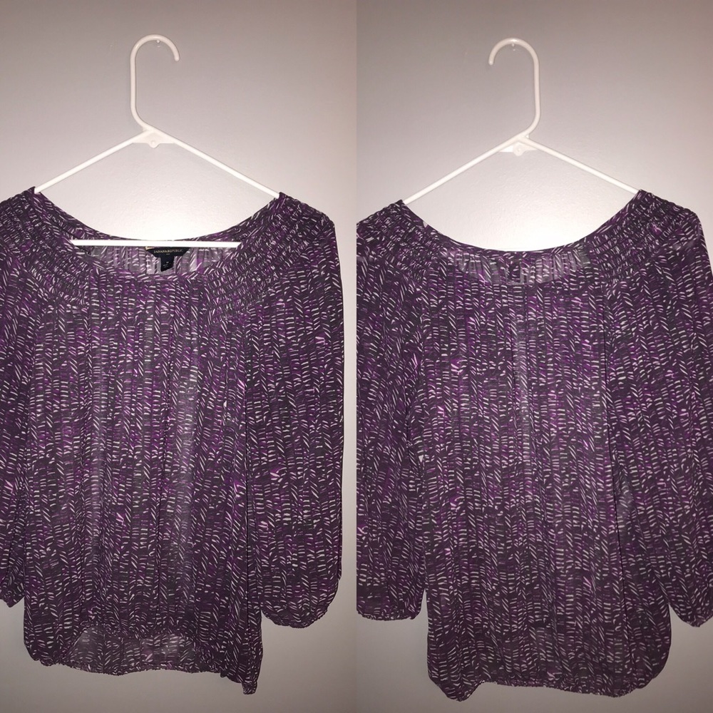 Quarter sleeve /long sleeve Banana Republic blouse